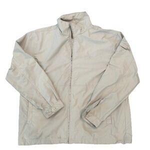 VTG Quicksilver Windbreaker Jacket Men's XXL Brown Lightweight Full Zip 09/2012